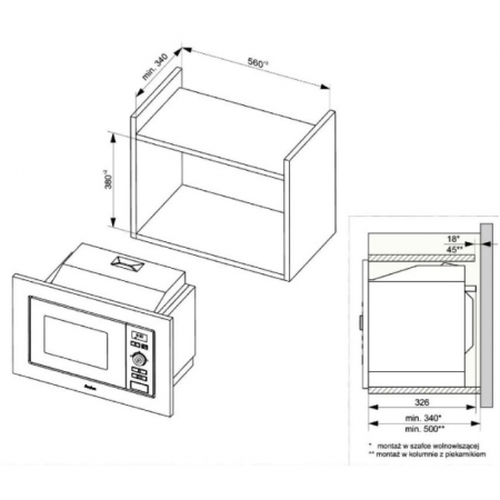 Встраиваемая микроволновая печь Hansa AMG20BFH А-7